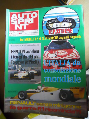 Autosprint 28 1980 Foto film del Grand Prix di Francia