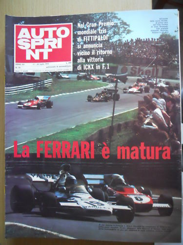 Autosprint 29 1972 Ferrari Fittipaldi ICKX Revson