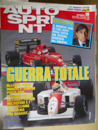 Autosprint 30 1992 Guerra in F1 - Mc Laren perde Honda