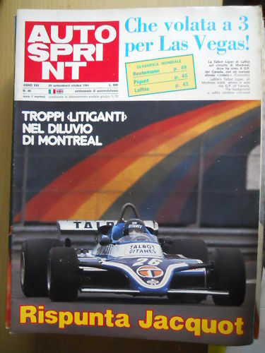 Autosprint 40 1981 Lancia Stratos - Speciale Ferrari