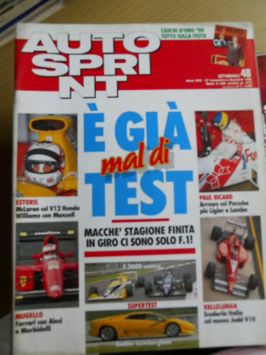 Autosprint 48 1990 con illustrazione ALFA Tipo 158 1938