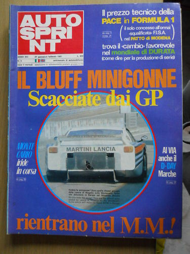 Autosprint 5 1981 Con Extra Sprint Mondiali Marche