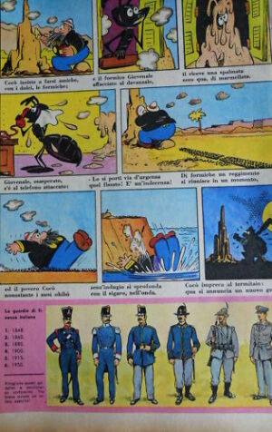 Corriere dei Piccolissimi 36 1961 con soldati ritagliar
