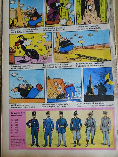 Corriere dei Piccolissimi 36 1961 con soldati ritagliar