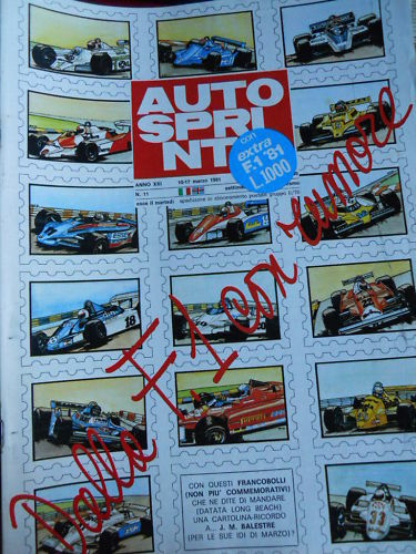 Autosprint 11 1981 Villeneuve Pironi Patrese