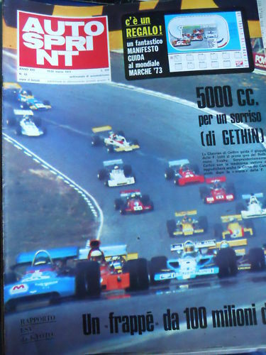 Autosprint 12 1973 con POSTER Guida Marche 1973