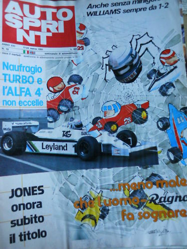 Autosprint 12 1981 Alfa Romeo Williams Talbot