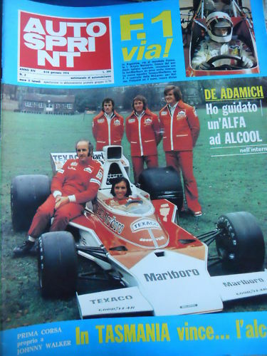 Autosprint 2 1974 De Adamich Alfa Romeo ad alcool