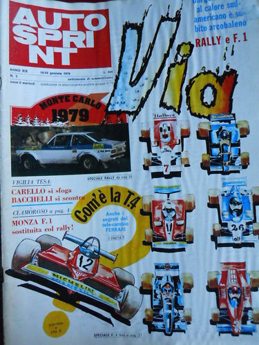 Autosprint 3 1979 con poster Gimax Osella 2000