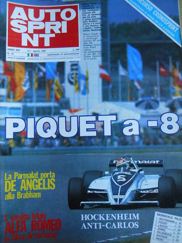 Autosprint 32 1981 De Angelis alla Brabham Piquet -8