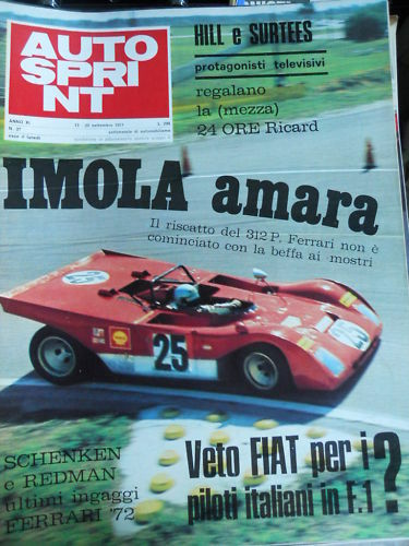 Autosprint 37 1971 Momento magico della BRM - Fiat Abar