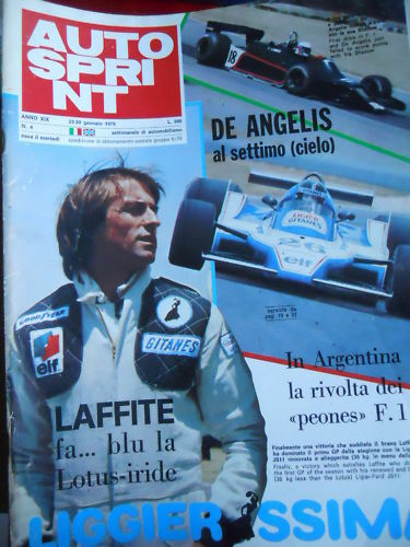Autosprint 4 1979 Elio De Angelis al settimo cielo
