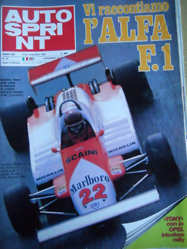 Autosprint 47 1981 speciale Emerson Fittipaldi