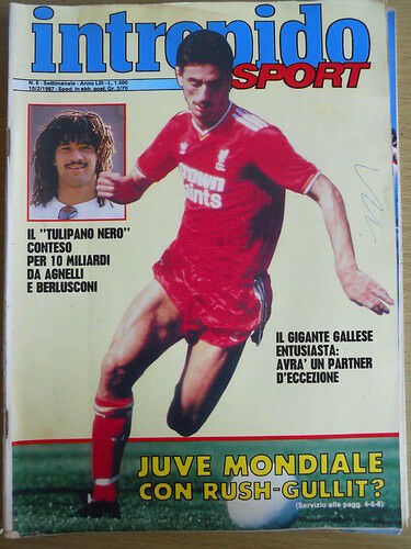 Intrepido 6 1987 Gullit De Napoli Ian Rush copertina