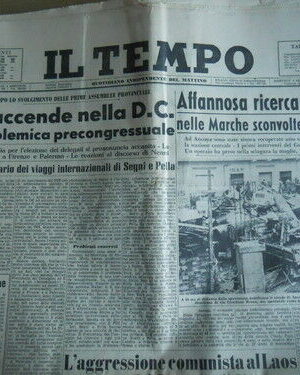 Il Tempo 249 1959 Marche sconvolto dal nubifragio