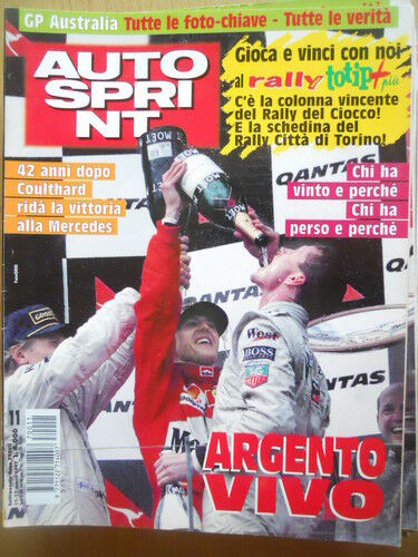 Autosprint 11 1997 Coulthard Speciale Gp Australia
