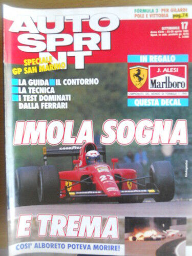 Autosprint 17 1991 Speciale Gp di San Marino Imola sogn