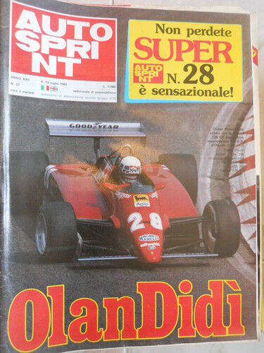 Autosprint 26 1982 foto poster Jack Brabham Cooper T53