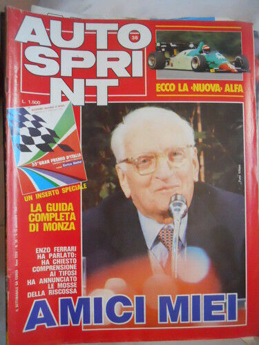 Autosprint 36 1984 con inserto 56° gran premio Monza