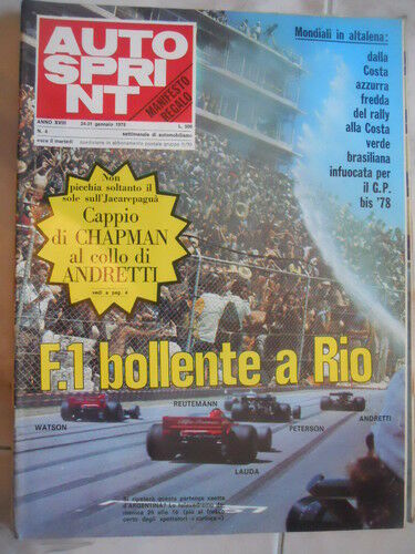 Autosprint 4 1978 Gp Argentina Reutemann Andretti
