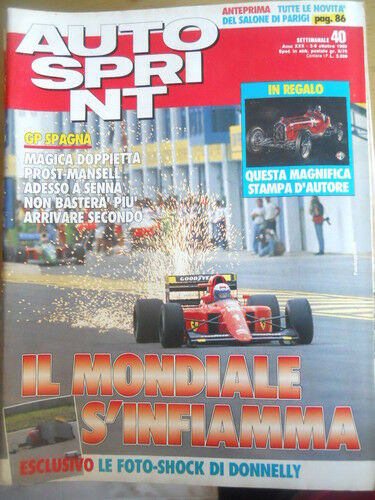 Autosprint 40 1990 con stampa Alfa Romeo 1932 Tipo B