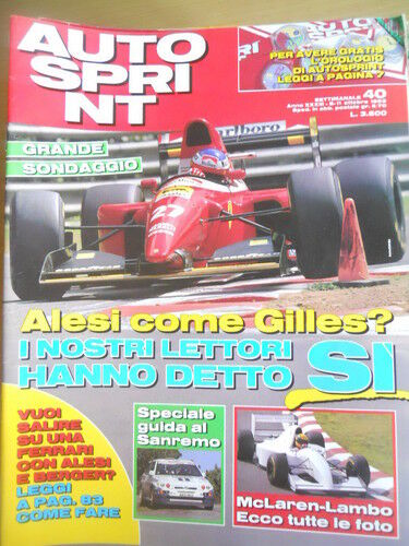 Autosprint 40 1993 Speciale guida al Rally di Sanremo