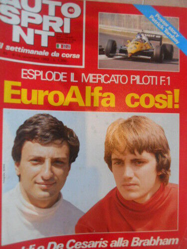 Autosprint 45 1983 con poster di Patrick Tambay
