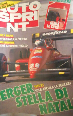 Autosprint 52 1987 Berger Ferrari stella di Natale