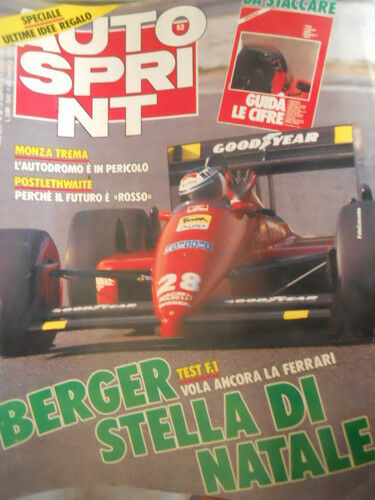Autosprint 52 1987 Berger Ferrari stella di Natale