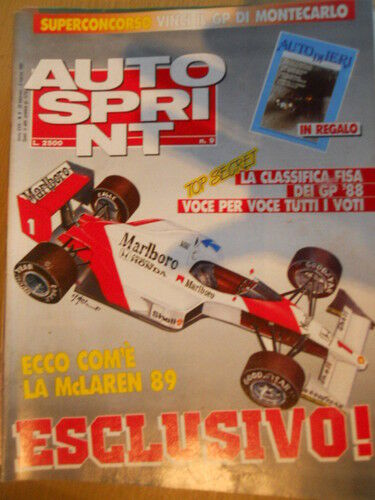 Autosprint 9 1989 con inserto Auto di Ieri - Mc Laren