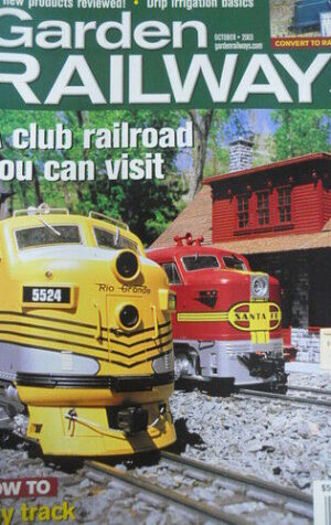 Garden Railways 10 2003 how lay track