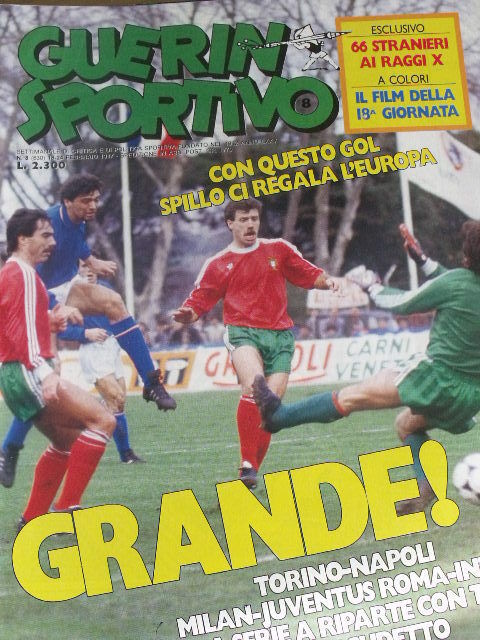 Guerin Sportivo 8 1987 Mark Hughes + film del campionato - Paolo Maldini Galderi