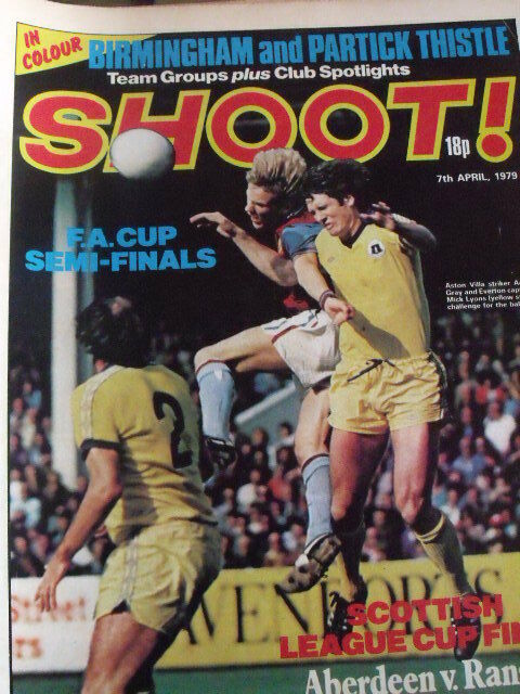 Shoot Magazine Soccer 07/04/1979 Poster Birmingham - Team Partick Thistle
