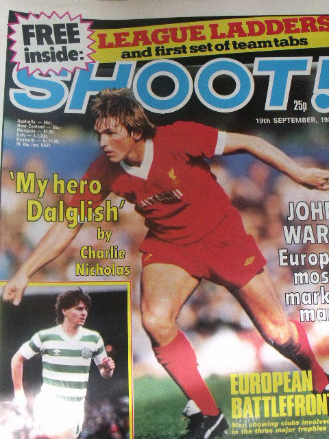 Shoot Magazine Soccer 19/09/1981 - Team Newcastle United - John Wark