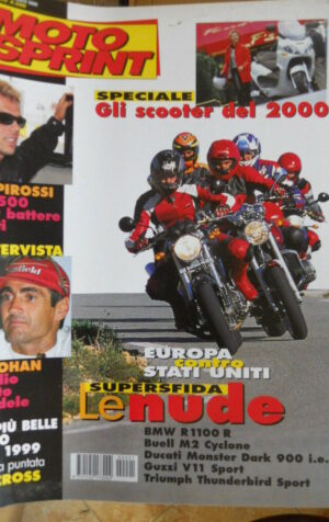 Motosprint 1 2000 Sfida BMW R1100 R Buell M2 Cyclone Ducati Monster Dark 900