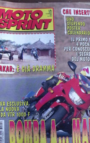 Motosprint 1/2 1997Parigi Dakar è già dramma - Tetìst Honda VTR 1000F