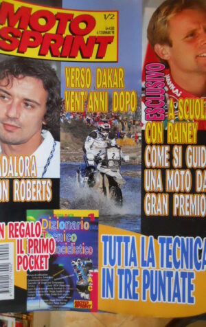 Motosprint 1/2 1998 Cadalora con Roberts - Verso Dakar 20 anni dopo -con inserto