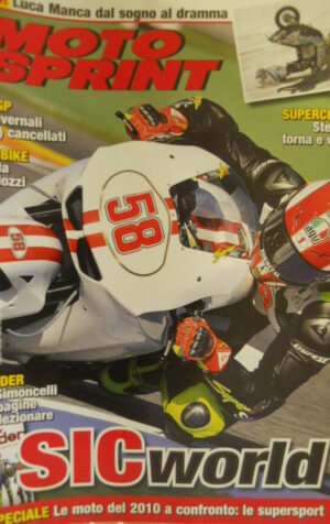 Motosprint 1/2 2010 Tutto Marco Simoncelli in 16 pagine da collezionare