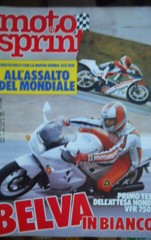 Motosprint 10 1986 Test Honda 250 NSR Fausto Ricci - Honda VFR 750 F