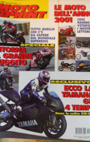 Motosprint 10 2001 Ecco la Yamaha Gp 4 tempi - Le moto dell'anno 2001