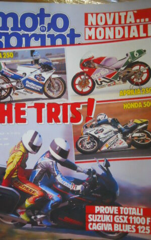 Motosprint 11 1988 Test Suzuki GSX 1100F - Cagiva Blues 125 - Aprilia 250