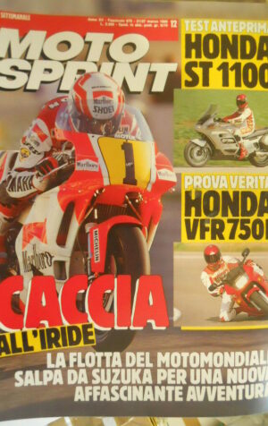 Motosprint 12 1990 Test Honda ST 1100 - Tes Honda VFR 750F