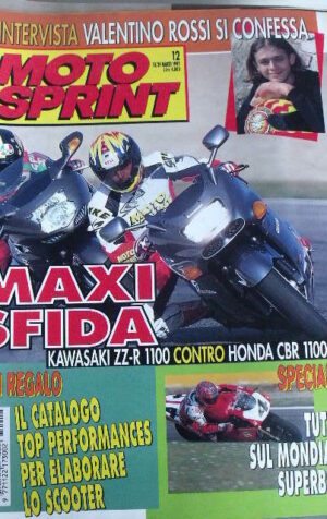 Motosprint 12 1997 Intervista a Valentino Rossi - Kawasaki ZZ-R 1100