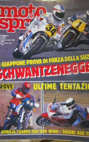 Motosprint 13 1988 Suzuki Schwanz - Test Aprilia Tuareg 350/600 Suzuki GSX 750R