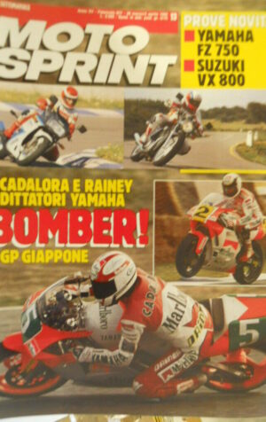 Motosprint 13 1990 Cadalora Rainey dittatori Yamaha - Test Yamaha FZ 750