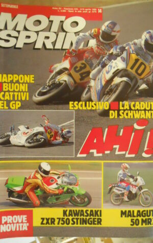 Motosprint 14 1990 Kawasaki ZXR 750 Stinger - Malaguti 50 RMX - Schwantz