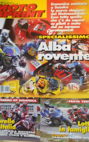 Motosprint 14 2001 Test verità Ramaha R1 contro Yamaha Fazer 1000 - Superbike