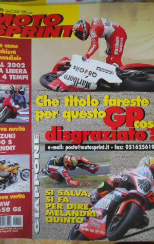 Motosprint 15 2000 Test Suzuki 600 S Bandit - Test BMW F650GS - Gp Giappone