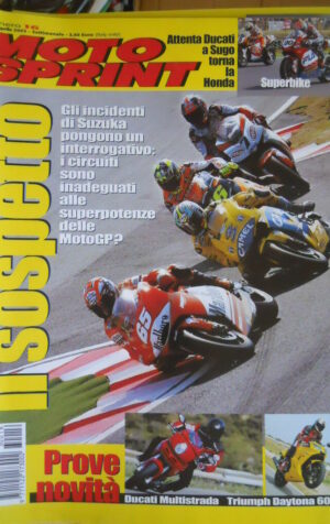 Motosprint 16 2003 Test Ducati Multistrada vs Triumph Daytona 600