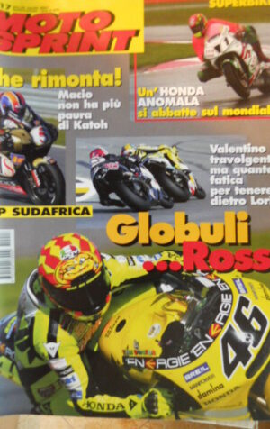 Motosprint 17 2001 Valentino Rossi travolgente - Gp Australia Honda anomala